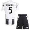 Conjunto (Camiseta+Pantalón Corto) Juventus Locatelli 5 Primera Equipación 2024-25 - Niño